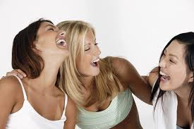 girlfriends laughing